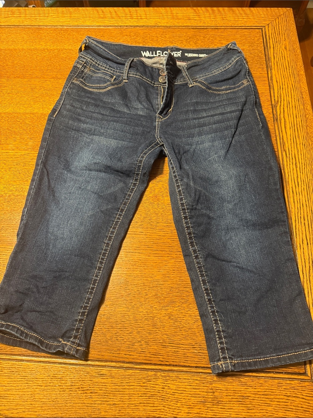 Wallflower Indigo Capri Jeans - Dark Indigo